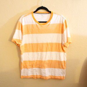 Orange and White Striped Old Navy Tshirt Size XL